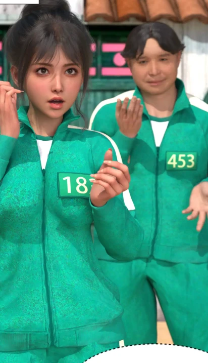 鱿鱼游戏 _ 性转木头人 01